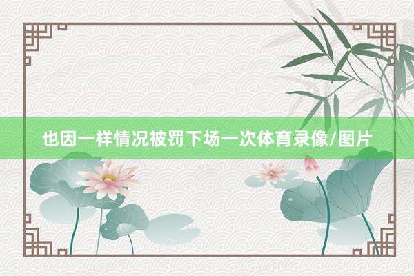 也因一样情况被罚下场一次体育录像/图片