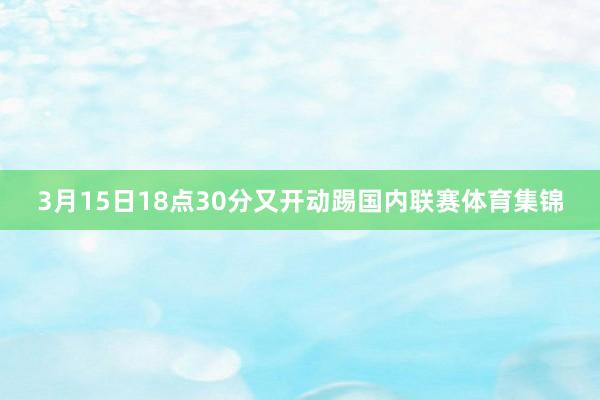 3月15日18点30分又开动踢国内联赛体育集锦