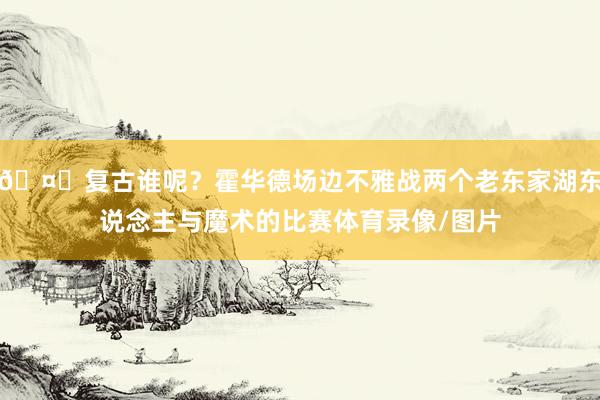 🤔复古谁呢？霍华德场边不雅战两个老东家湖东说念主与魔术的比赛体育录像/图片