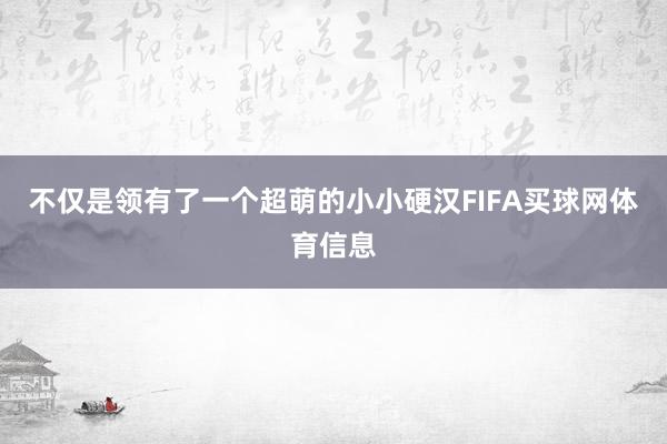 不仅是领有了一个超萌的小小硬汉FIFA买球网体育信息