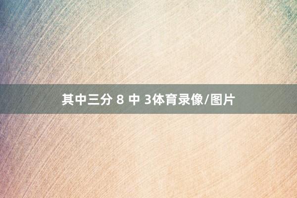 其中三分 8 中 3体育录像/图片