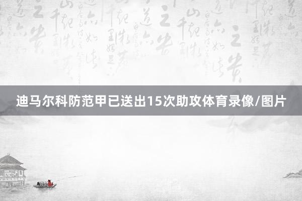 迪马尔科防范甲已送出15次助攻体育录像/图片