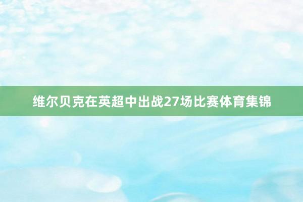 维尔贝克在英超中出战27场比赛体育集锦