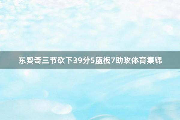 东契奇三节砍下39分5篮板7助攻体育集锦