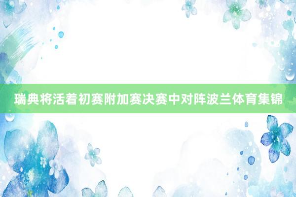 瑞典将活着初赛附加赛决赛中对阵波兰体育集锦
