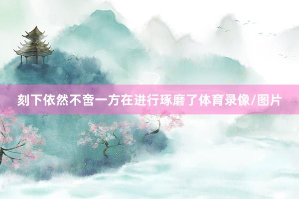 刻下依然不啻一方在进行琢磨了体育录像/图片
