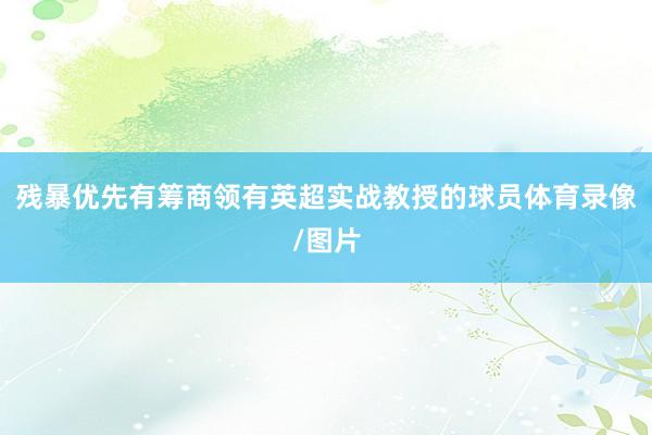残暴优先有筹商领有英超实战教授的球员体育录像/图片