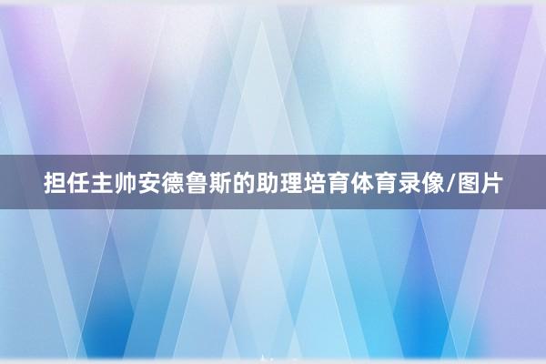 担任主帅安德鲁斯的助理培育体育录像/图片